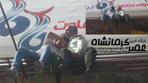 فدا کاری پلیس کرمانشاهی باعث نجات یک جوان شد