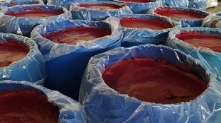 ۲۶۵ تن رب گوجه فرنگی فاسد در شهرک صنعتی فرامان کرمانشاه کشف شد