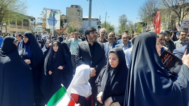 راهپیمایی روز جهانی قدس در کرمانشاه برگزارشد /طنین مرگ بر اسرائیل در سینه ستبر ایران